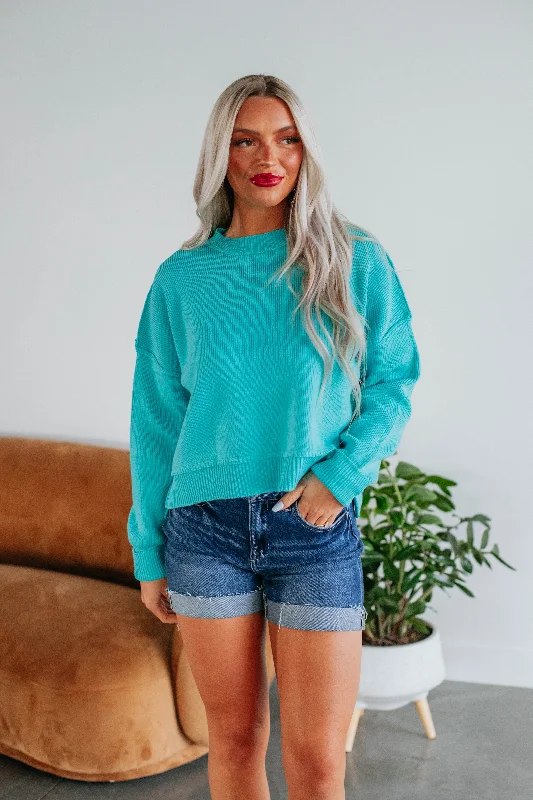 Embrie Sweater - Turquoise