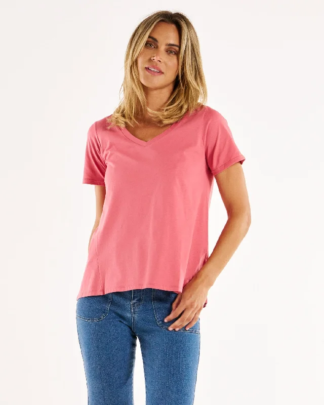 Betty Basics Luella Tee - Dusty Rose