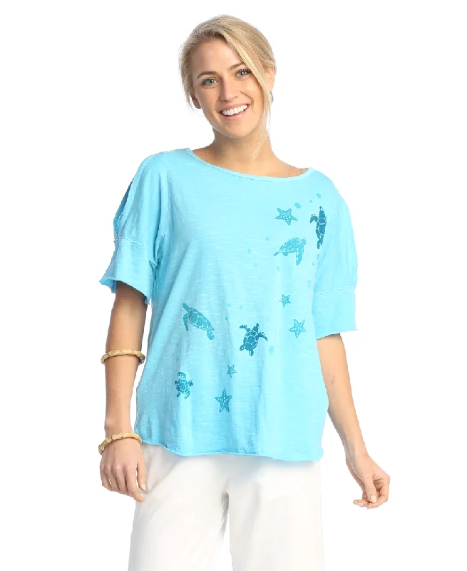 Nemo Turtles Open Shoulder Top