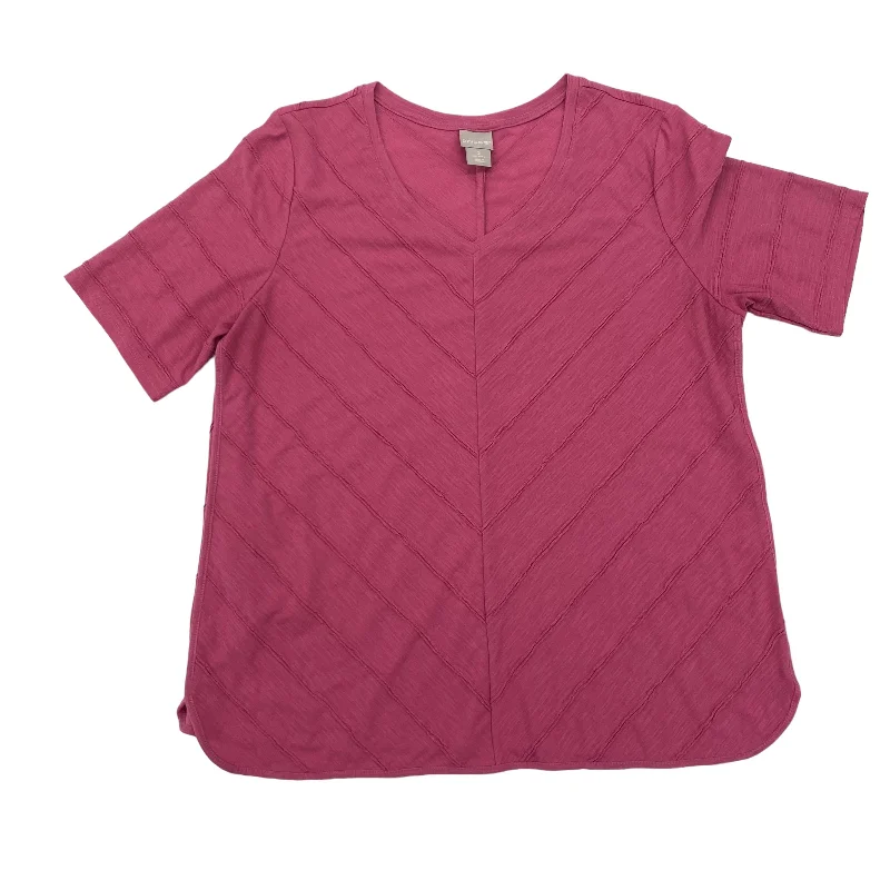 PINK TOP SS by CHICOS Size:L