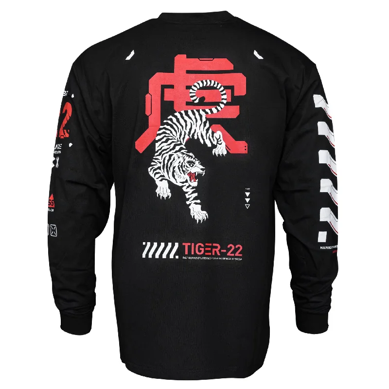 Tiger-22 Black Long Sleeve T