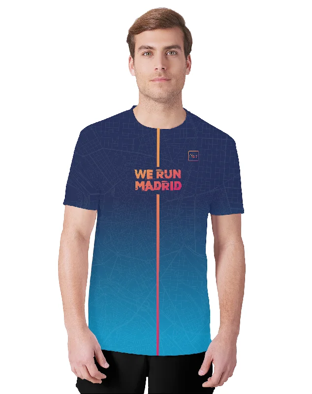 We Run Madrid 2024 Unisex performance Tee - Blue