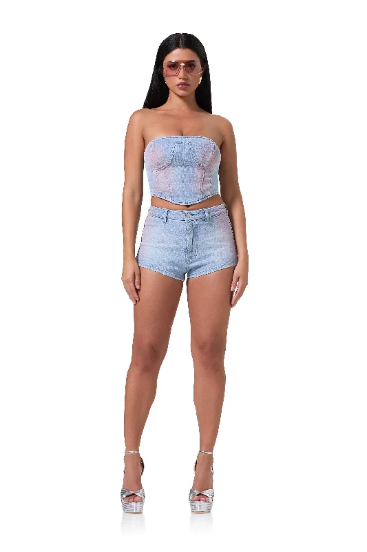 Reid Top - Blue Pink Wash