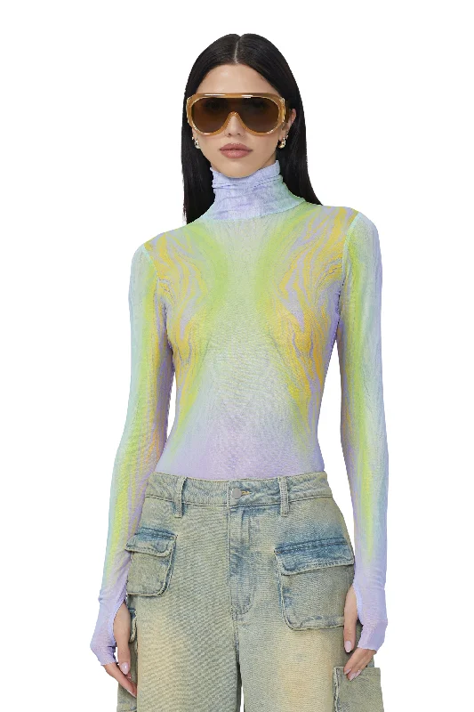 Zadie Top - Placed Citrus Swirl