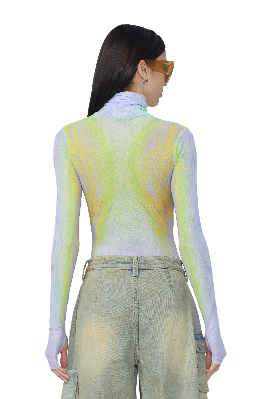 Zadie Top - Placed Citrus Swirl