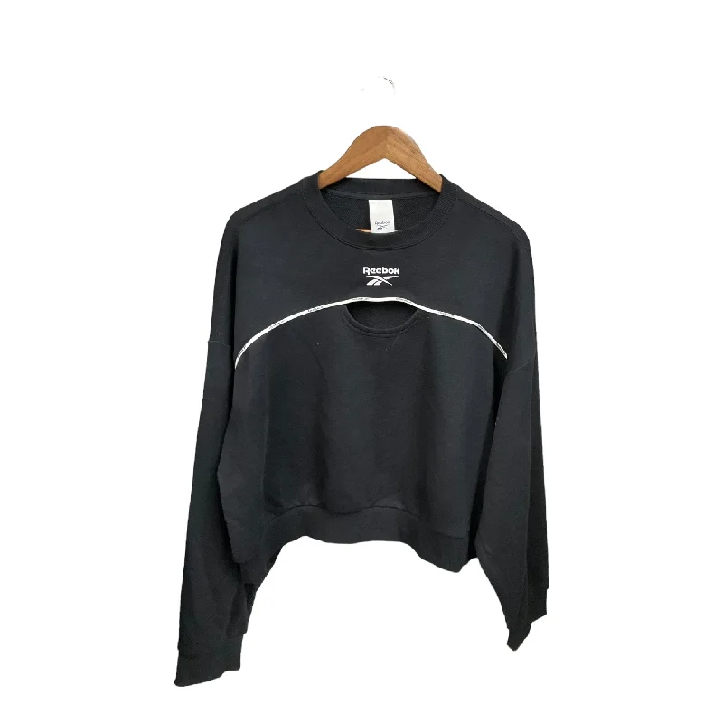 Athletic Sweatshirt Crewneck By Reebok In Black, Size: 2x