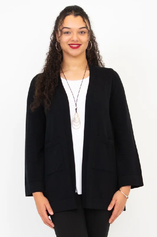 Dallas Cardigan, Black, Cotton