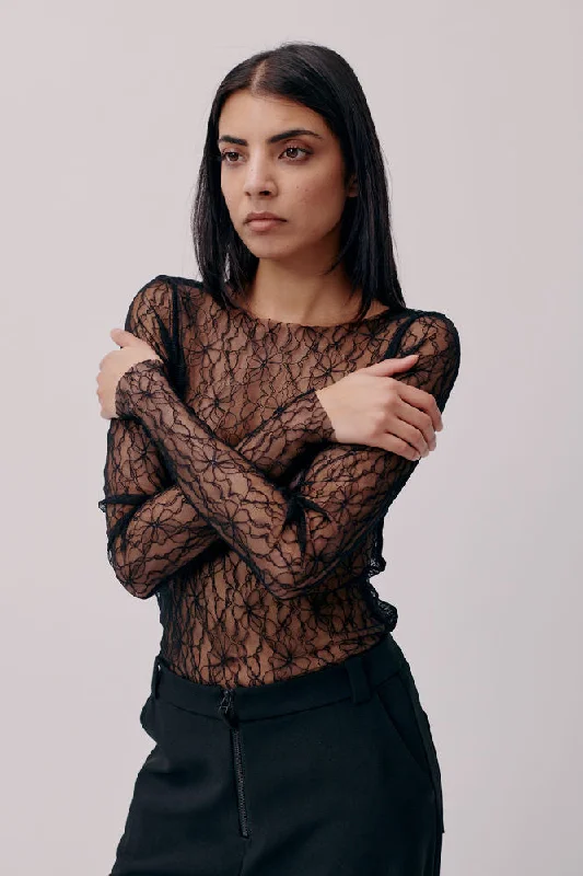 Desirella Lace Top (Black)