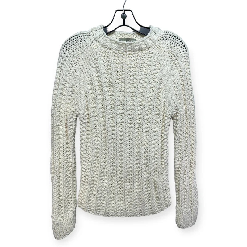 Hand Knit Sweater By J. Crew In Cream, Size: L