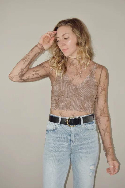 lace mesh top