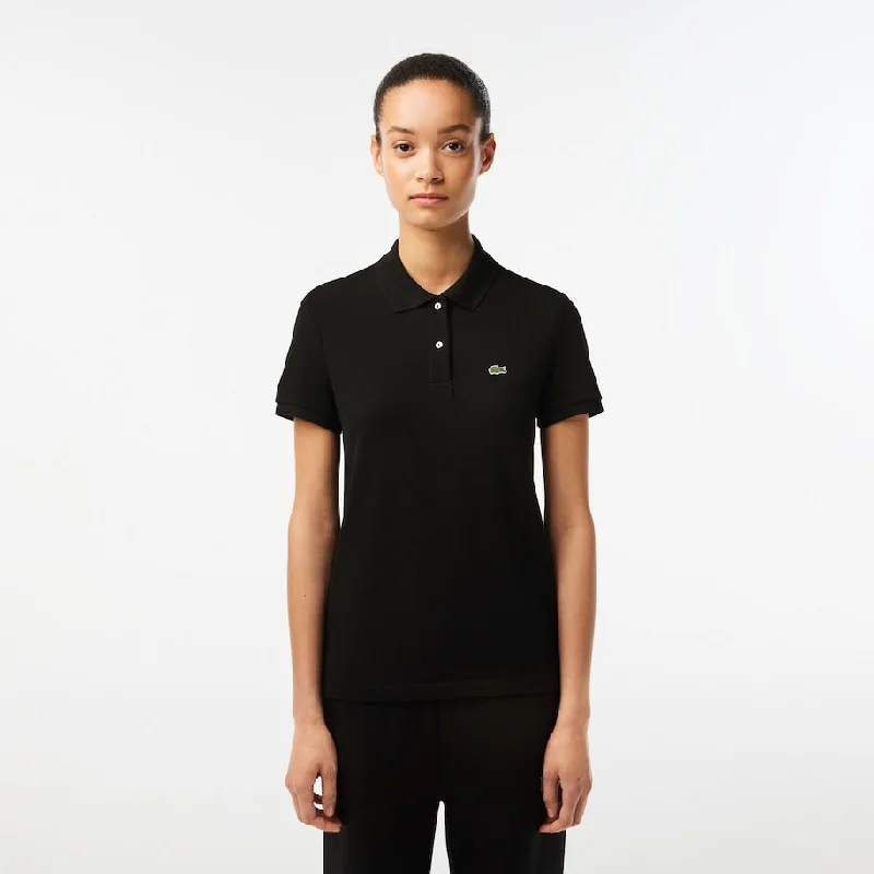 Women's Regular Fit Soft Cotton Petit Piqué Polo Black