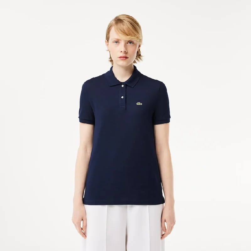 Women's Regular Fit Soft Cotton Petit Piqué Polo Navy Blue