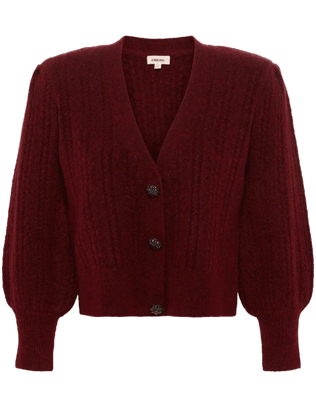 L'Agence Talulla Shoulder Pad Cardigan