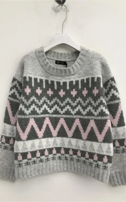 Lyla + Luxe- Landen Fair Isle Pullover