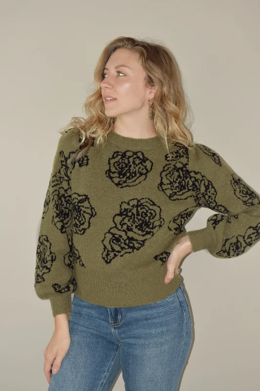 rose garden sweater