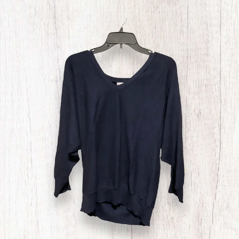 Sweater By Max Studio In Navy, Size: Xl