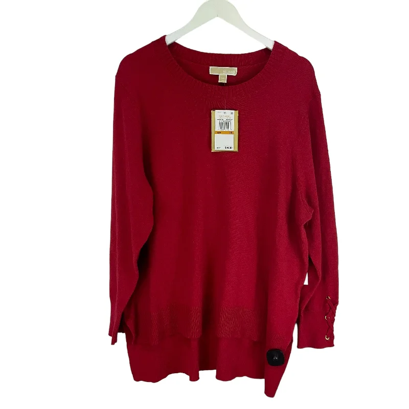 Sweater By Michael Kors In Red, Size: 3x