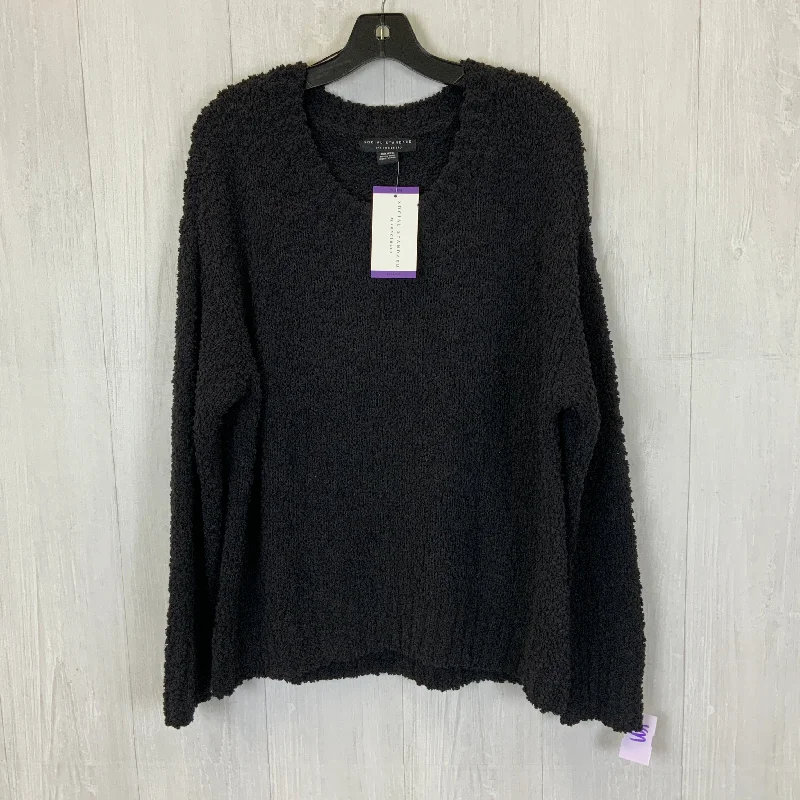 Sweater Short Sleeve By Torrid In Black, Size: 3x