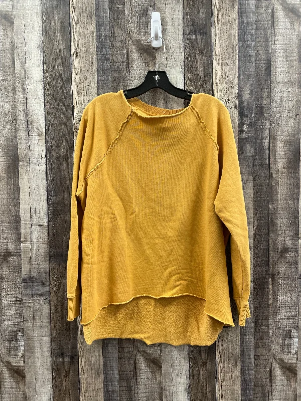 Sweatshirt Crewneck By Aerie In Yellow, Size: M