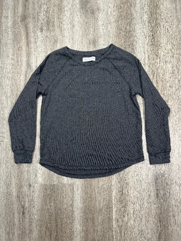 Sweatshirt Crewneck By LIVE LOVE LOUNGE In Grey, Size: S