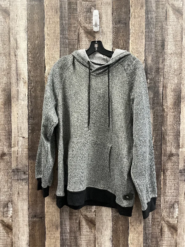 Sweatshirt Hoodie By Cme In Grey, Size: Xl