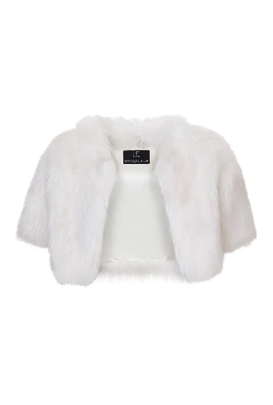 Love A Fur Bolero | Ivory