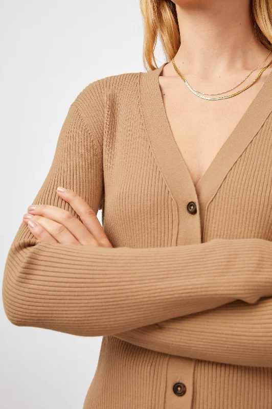 BEAU CARDIGAN - CAMEL