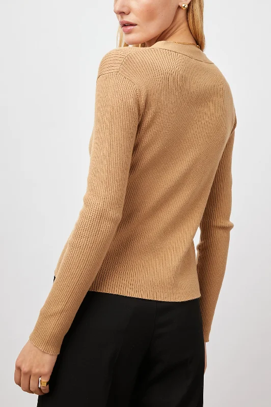 BEAU CARDIGAN - CAMEL