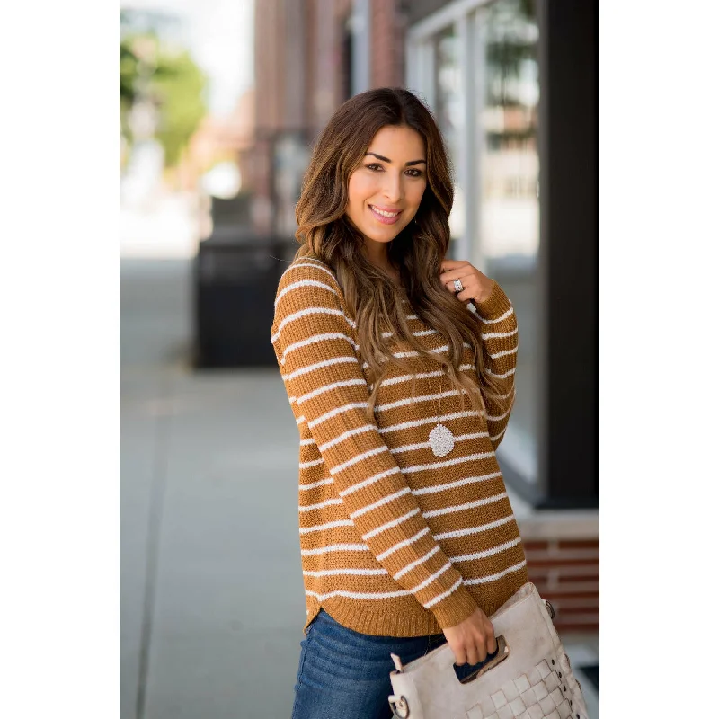 Heavy Knit Striped Sweater