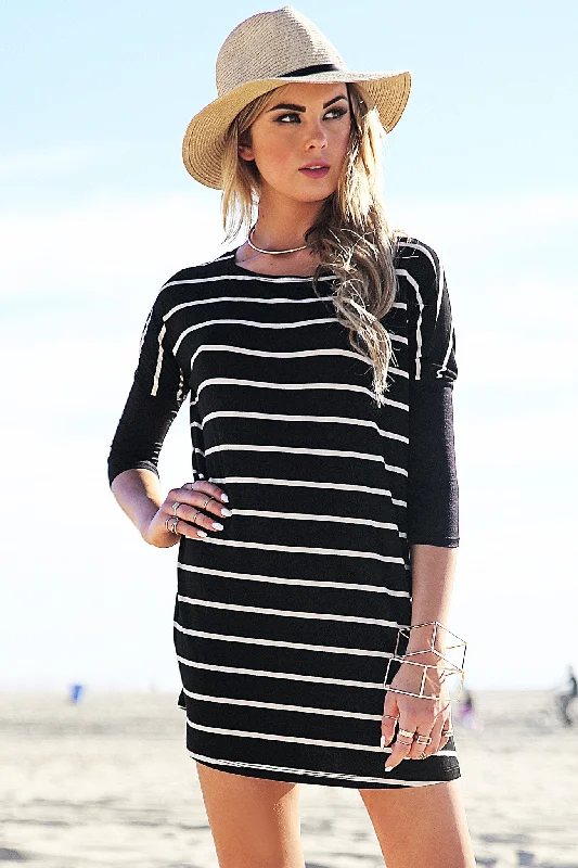 Lars Striped Dolman Sleeve Tunic