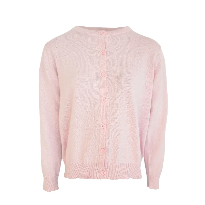 Ls Ragland Plain Cardigan - Pink