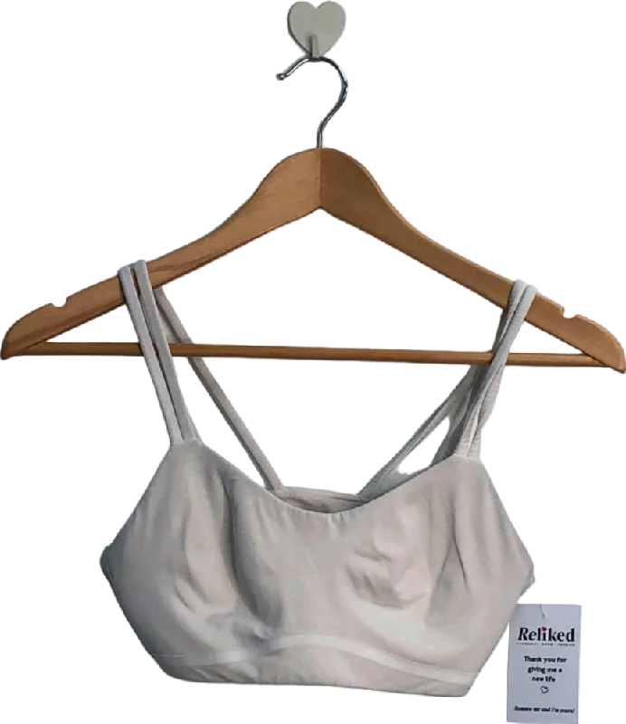 Lululemon White Bra Top UK Small