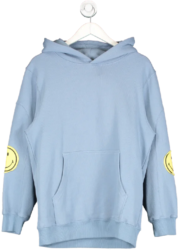 Sammii Ryan Blue Oversized Smiley Hoodie UK S