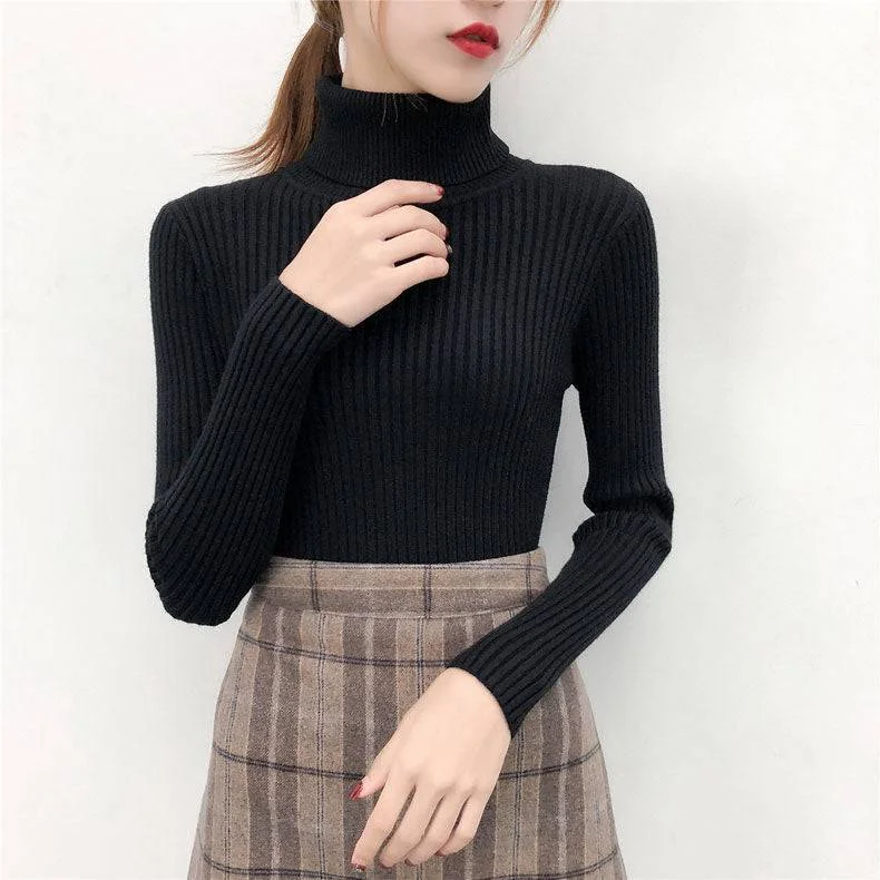 Turtleneck pullover for women