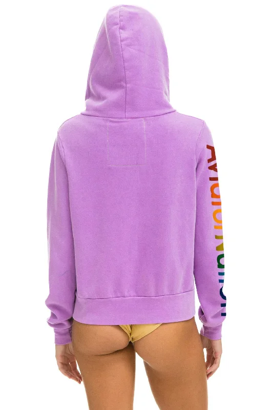 Zip Hoodie (Neon Purple)